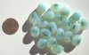20 15x10mm Two Tone Opal White & Green Nuggets